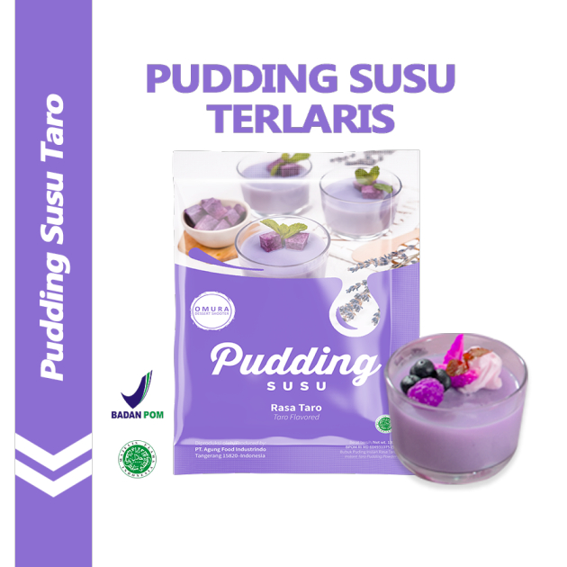 

[PREMIX PUDDING] Puding Susu Milky Pudding Rasa Taro / Talas Ungu Dessert Instant Omura Powder