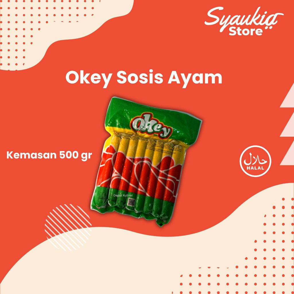 

Okey Sosis Ayam 500G /Naget Ayam / Ayam Naget / Sosis