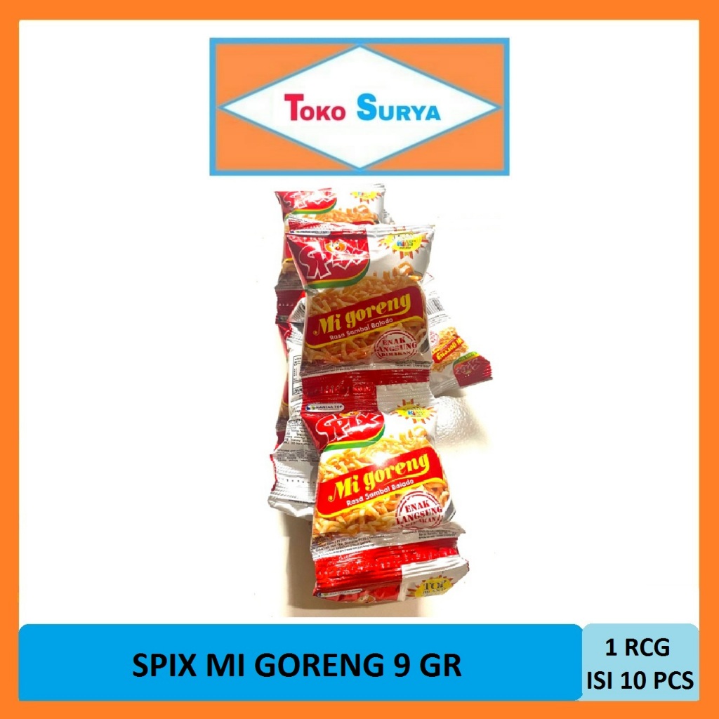 

Spix Mie Goreng Rasa Sambal Balado 1 Renceng 10 Pcs x 5Gr Siantar Top