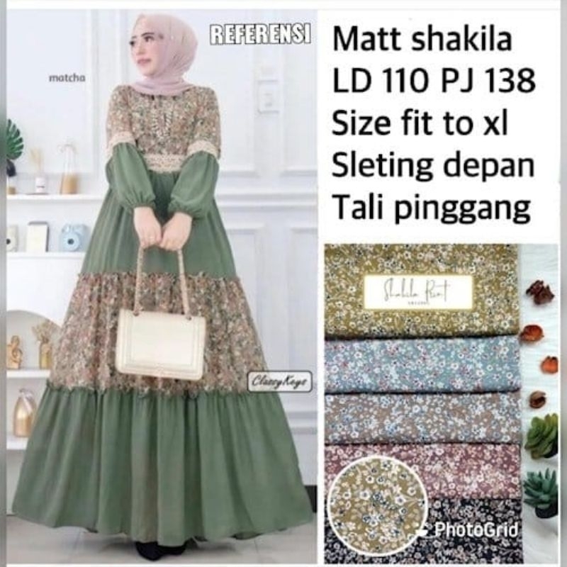BAJU DEWASA GAMIS SHAKILA KOMBI RENDA 2 WARNA BUSUI FRIENDLY