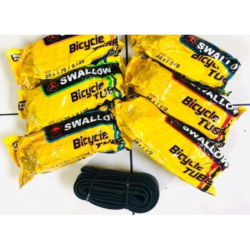 BAN DALAM SWALLOW SEPEDA UKURAN 12X1.75 / 16X1.75 / 18X1.75 / 20X1.75 / 20X2.125 / 24X1.75 / 27 BALA