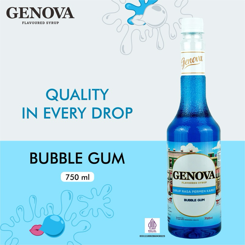 

Genova Bubble Gum Syrup 750ml