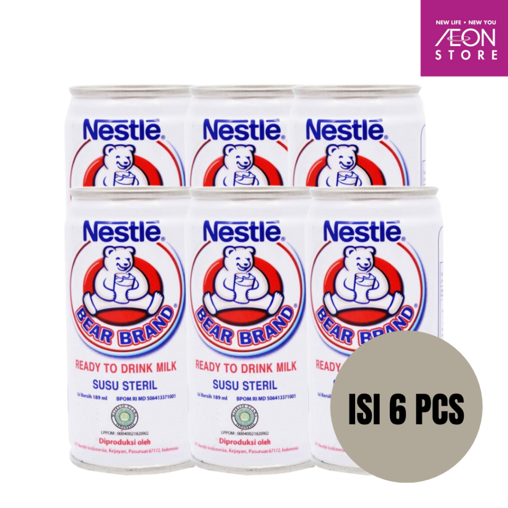 

Bear Brand Rtd Milk Tin 189Ml ( Isi 6 )