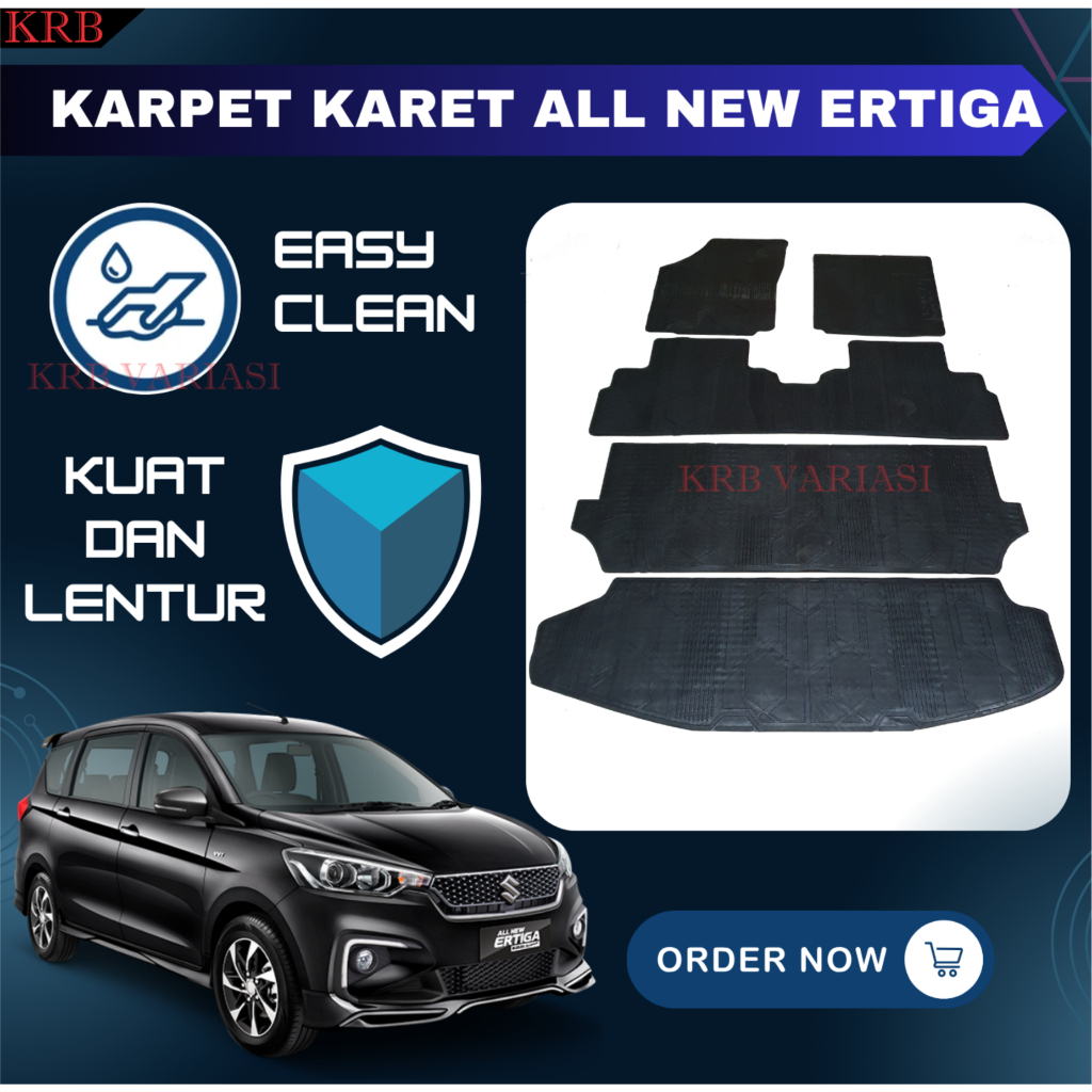 Karpet Karet Lantai Mobil Suzuki All New Ertiga 2018 - 2022 1 Set Fullset Karpet All New Ertiga