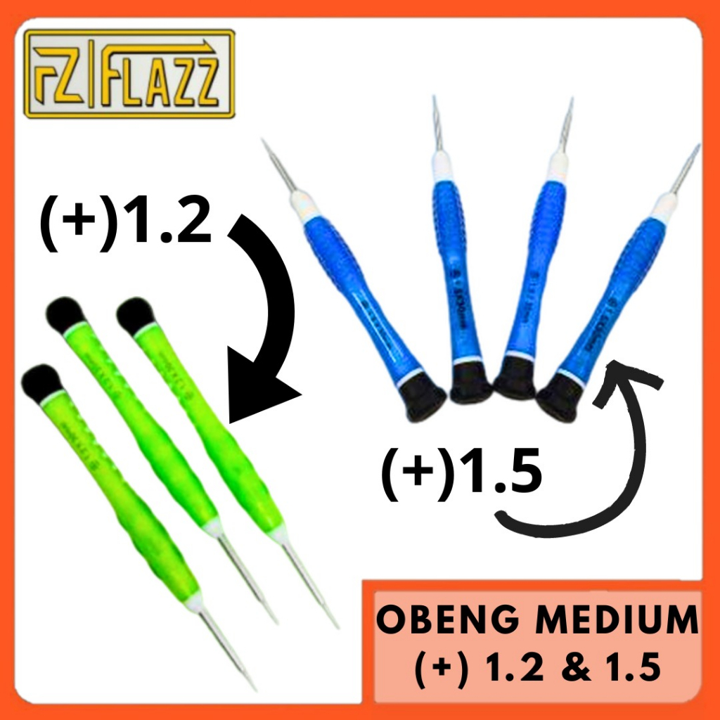 Obeng Plus Obeng Pembuka Hp Medium Ukuran 1.2 & 1.5 BY.ROBOT STORE JKT