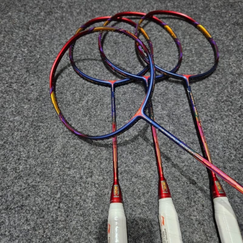 Raket Badminton Lining Aeronaut 9000 HDF 30 Lbs (free tas &amp; grip) Bahan Carbon Berkualitas COD