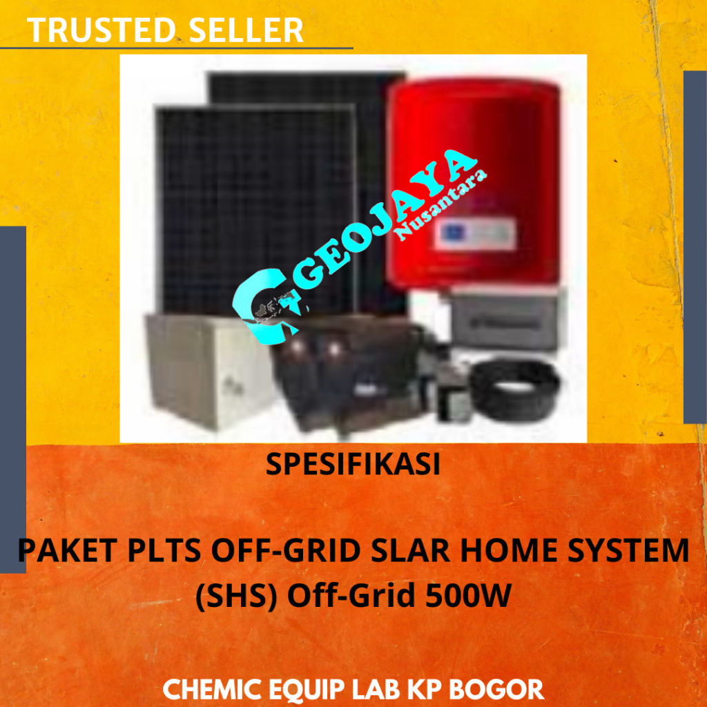 PAKET PLTS OFF-GRID SLAR HOME SYSTEM (SHS) Off-Grid 500W