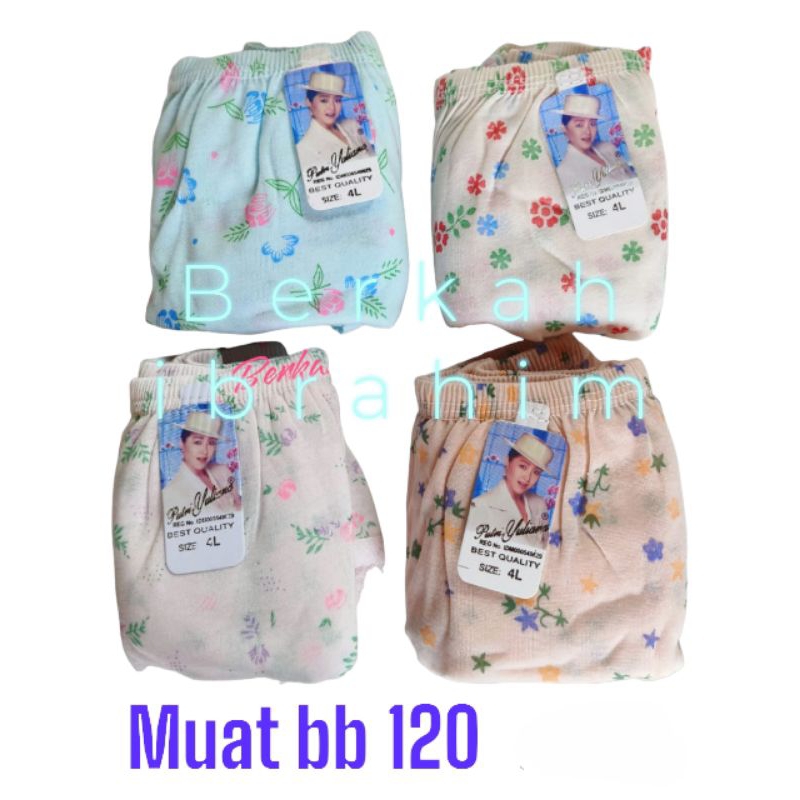 (PUTRI YULIANA) GROSIR 12 PCS CELANA DALAM WANITA LUSINAN/CD WANITA 12 PCS WANITA MOTIF BUNGA/GROSIR