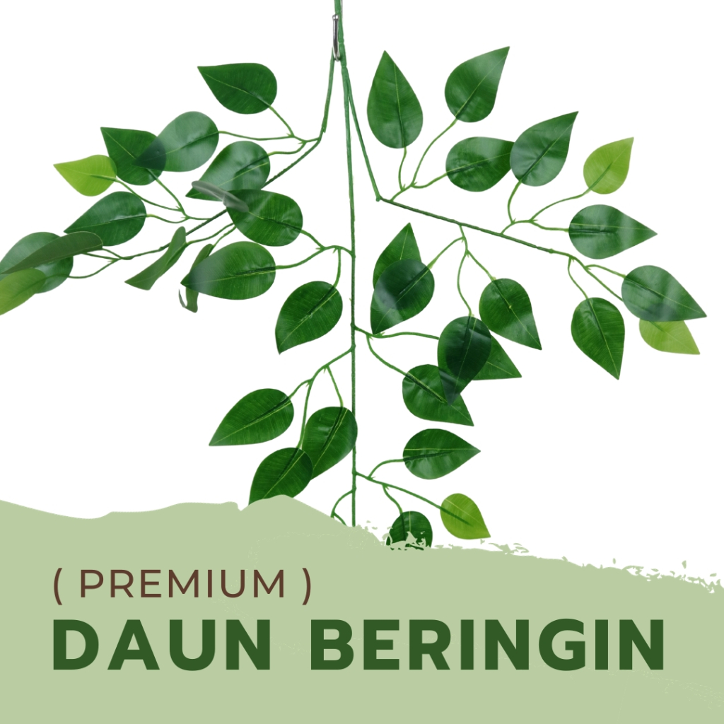 Daun hias - Dekorasi pernikahan resto hotel dekorasi dinding aestetik daun palsu artificial