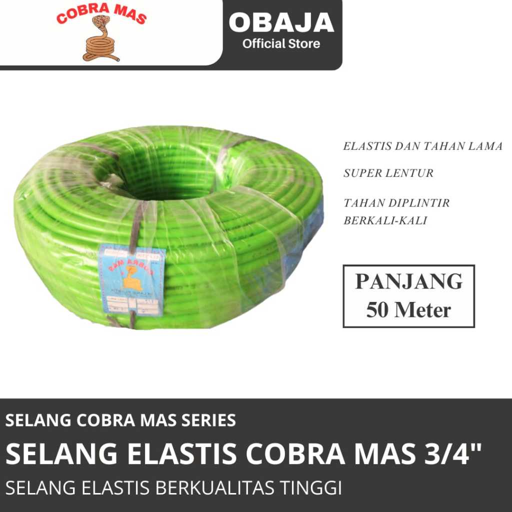 Selang Air Elastis 3/4" COBRA MAS 50 M