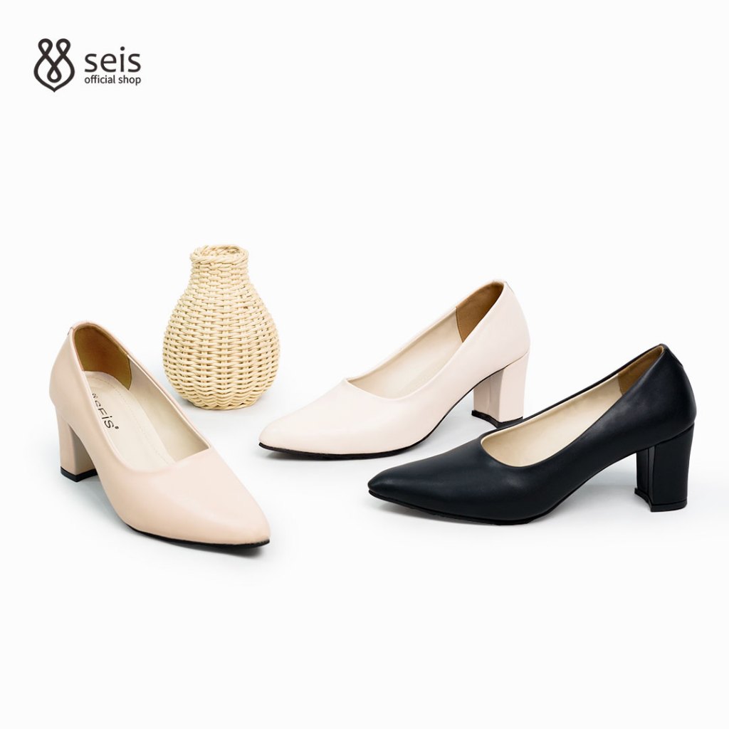Terbaru Seis Vomo Pantopel Wanita Sepatu Heels Wanita Hak 7 Cm