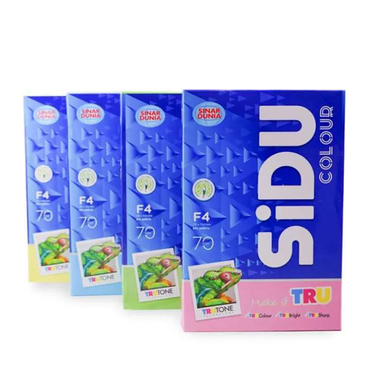 Kertas HVS Warna Sidu F4 70 gram