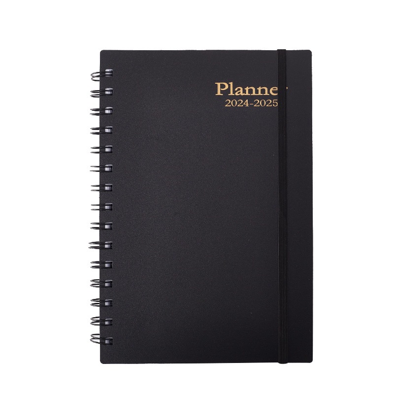 

2024.1 to 2025.6 Planner Notebook Monthly Weekly Daily Agenda A5 100 Sheets Journal Diary School Supplies Notepad Stationery