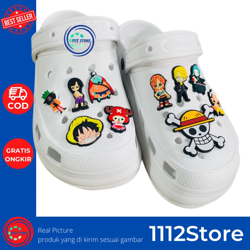 1112store jibbitz hiasan sendal sepatu dan tas one piece