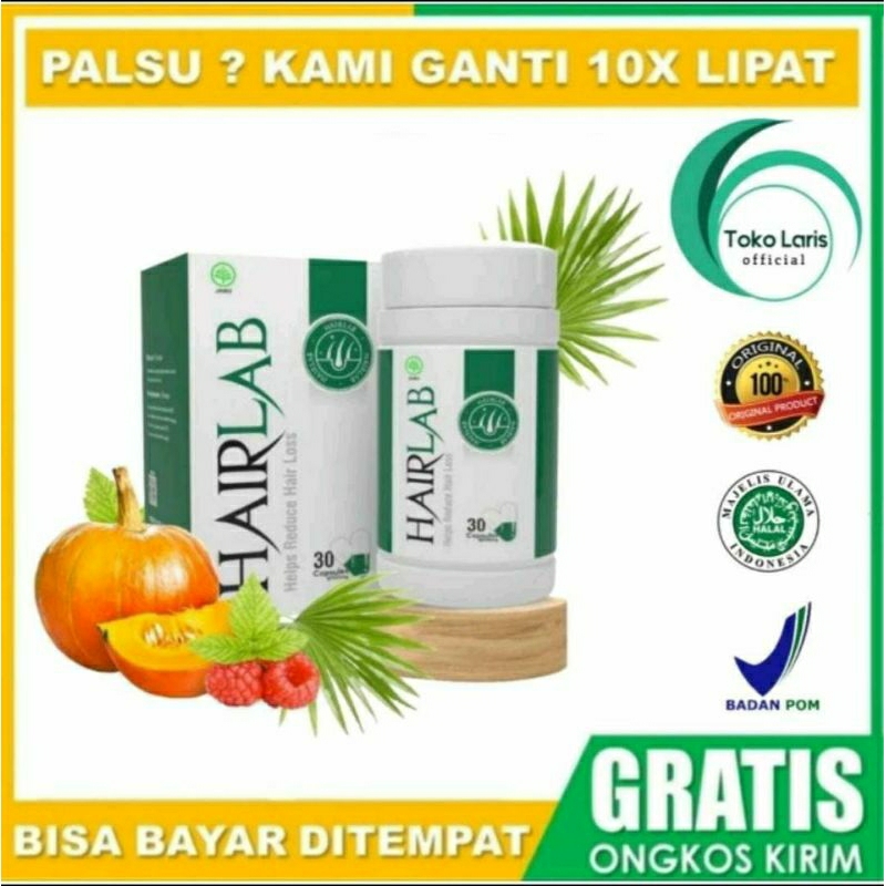 HAIRLAB Original Suplemen Penyubur Penumbuh Rambut Atasi Kebotakan