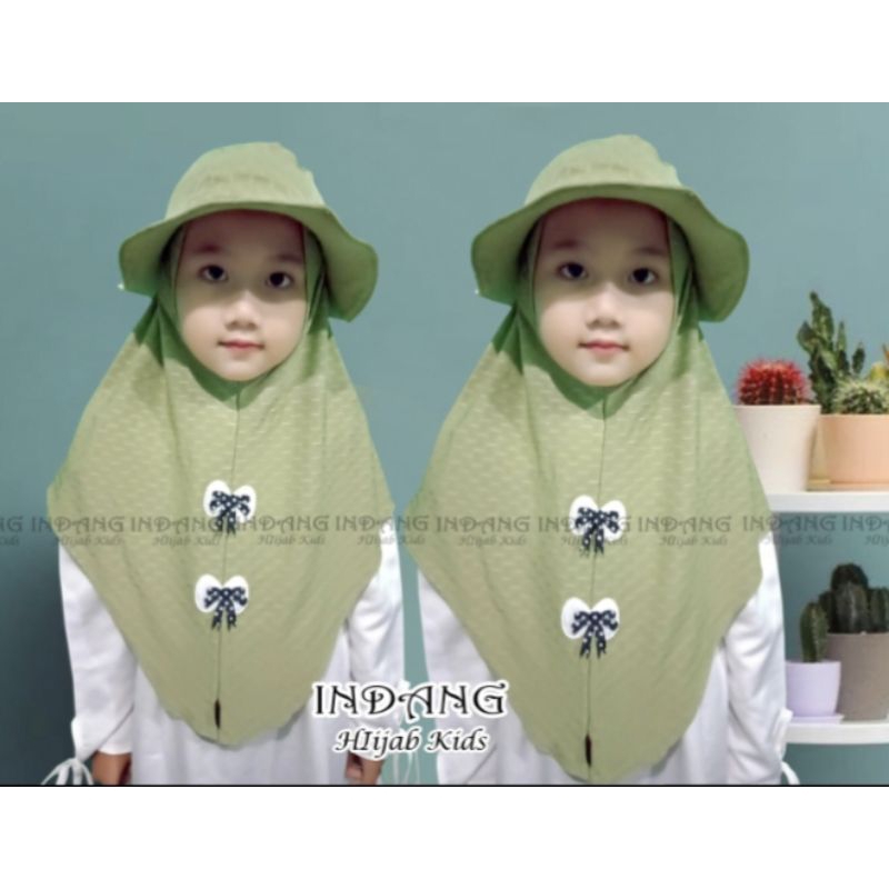 Hijab anak topi/jilbab anak viral/hijab anak topi lepas pasang/hijab anak karakter/aqilla scarf/helv