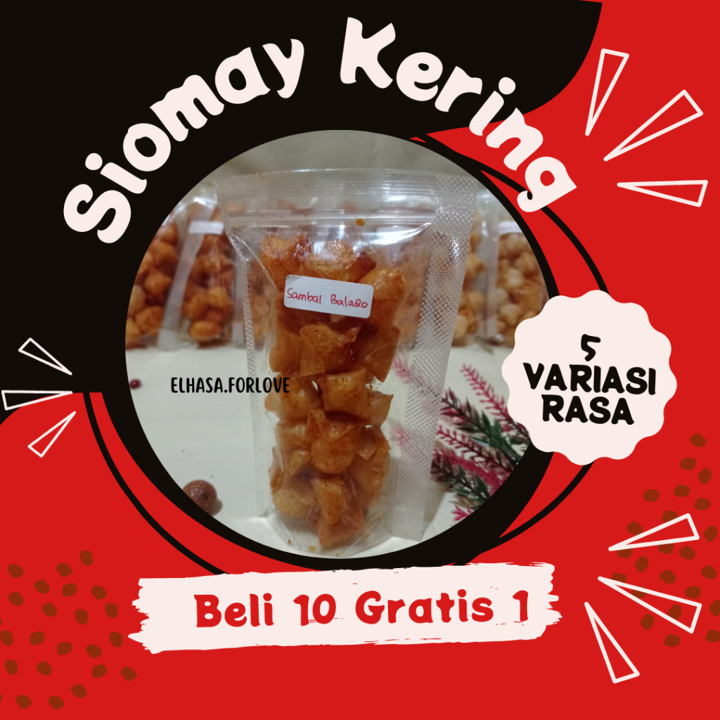 

(BELI 10 GRATIS 1) Siomay Kering | Siomay Mini | Topping Baso Aci | Topping Seblak | Topping Cuanki