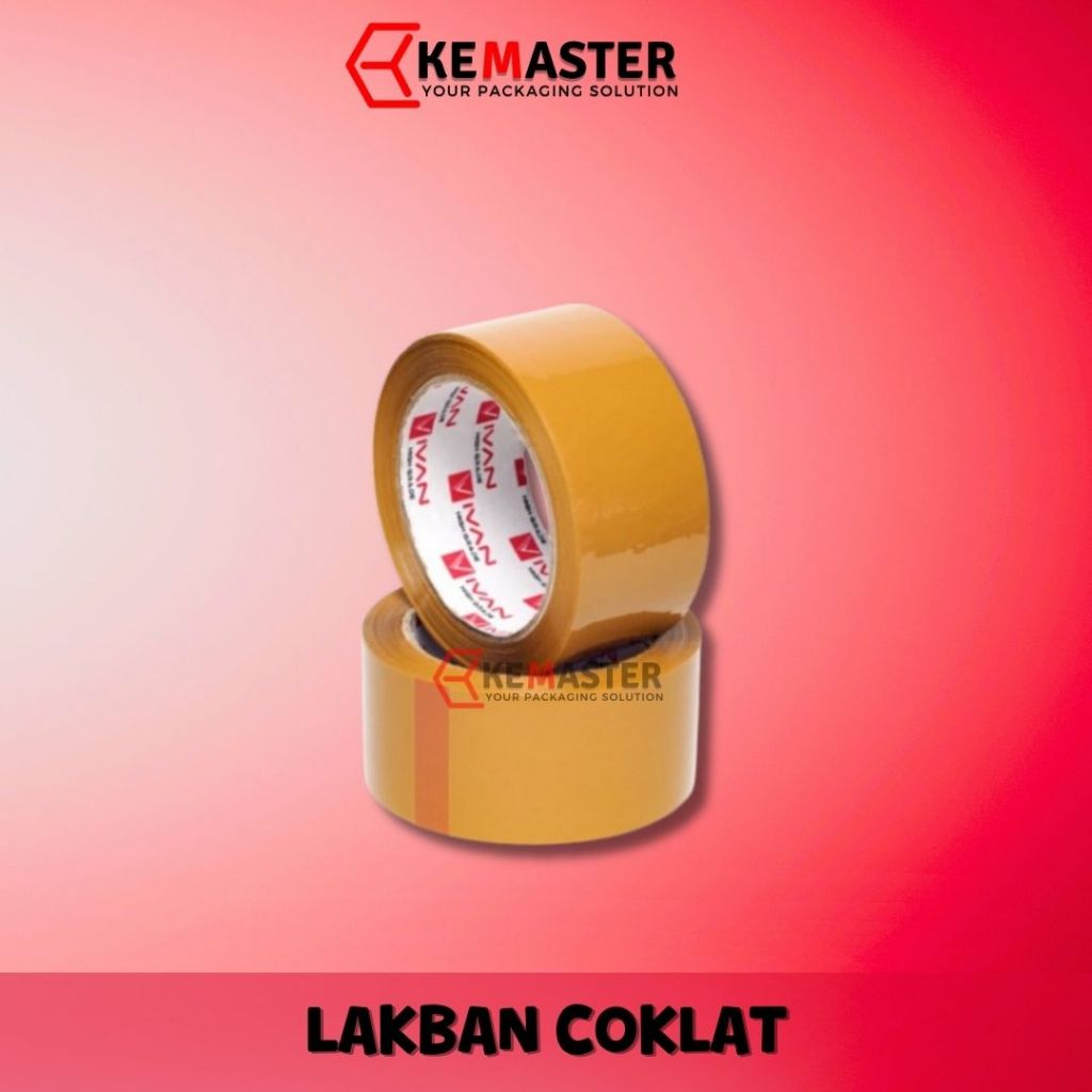 

LAKBAN COKLAT IVAN 48 mm 2 inc 50 yard 72 yard OPP TAPE/Isolasi