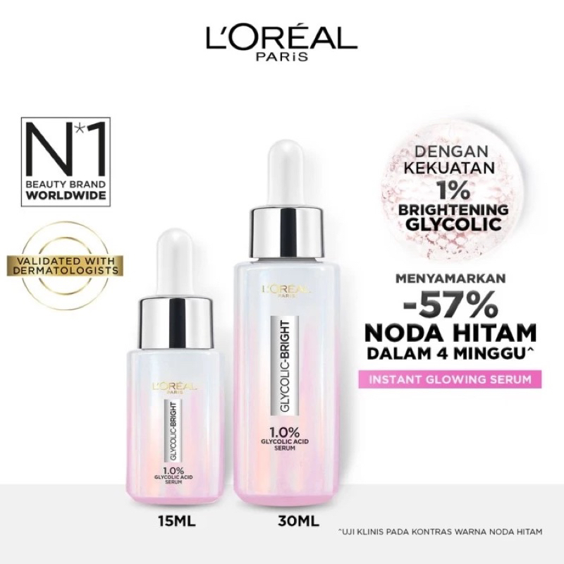 [NEW] Loreal Paris Glycolic Bright Acid Serum Skincare
