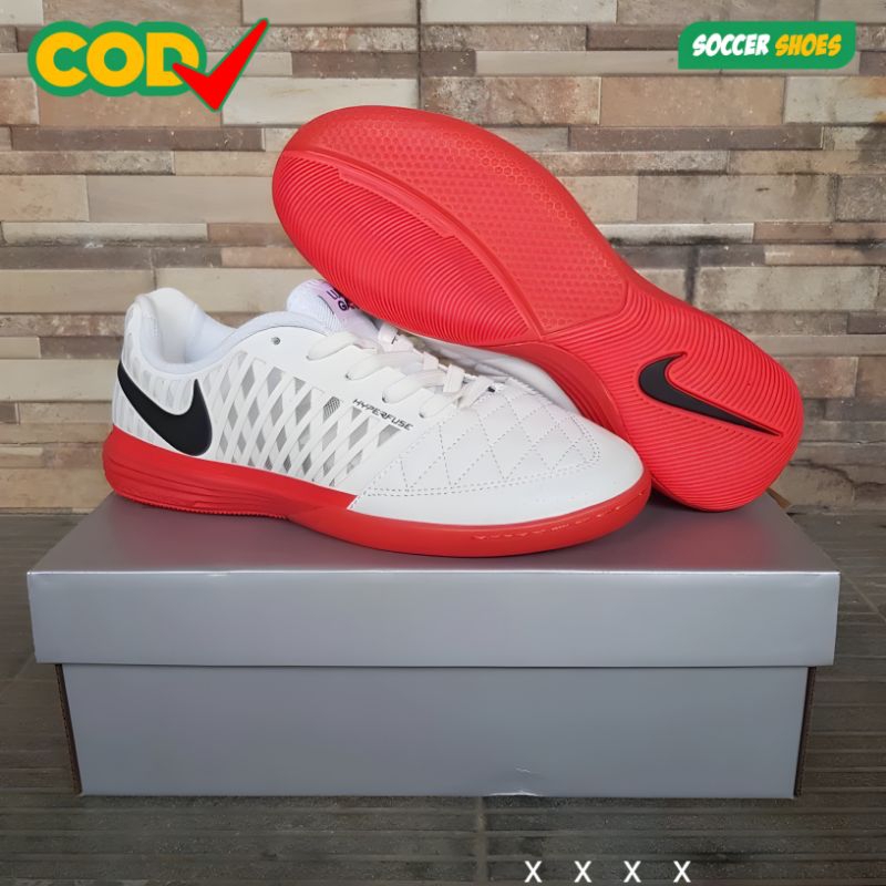 SEPATU FUTSAL NIKE LUNAR GATO 2 WHITE RED