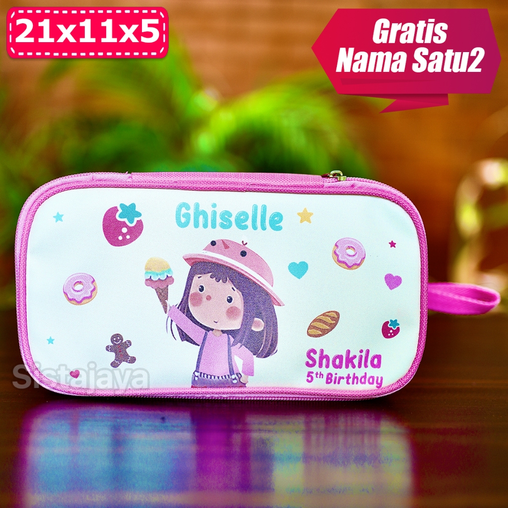 

Pencil Case Anak Custom / Kotak Pensil Souvenir / Ulang Tahun Anak / kotak pensil souvenir ultah anak