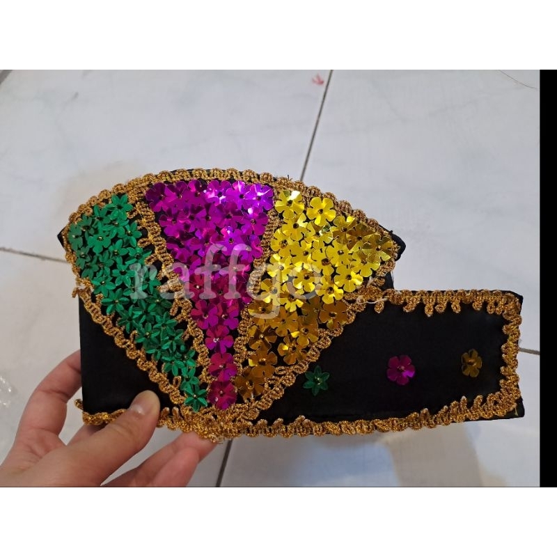 topi tari aceh anak / topi adat aceh / topi taro samaan