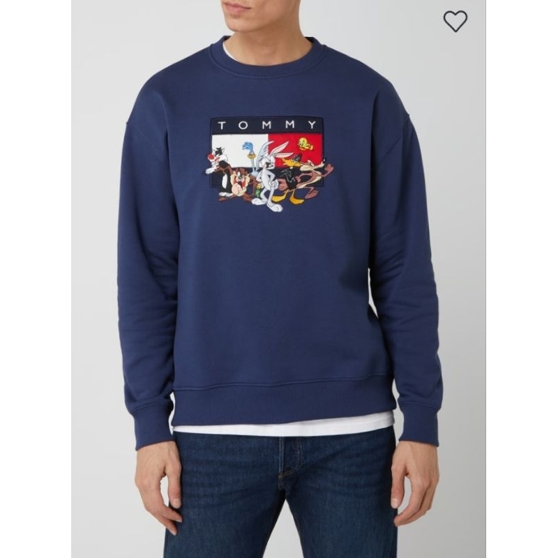 Rare Item Crewneck Tommy Jeans x Looney Tunes Big Logo Big Flag Original Termurah