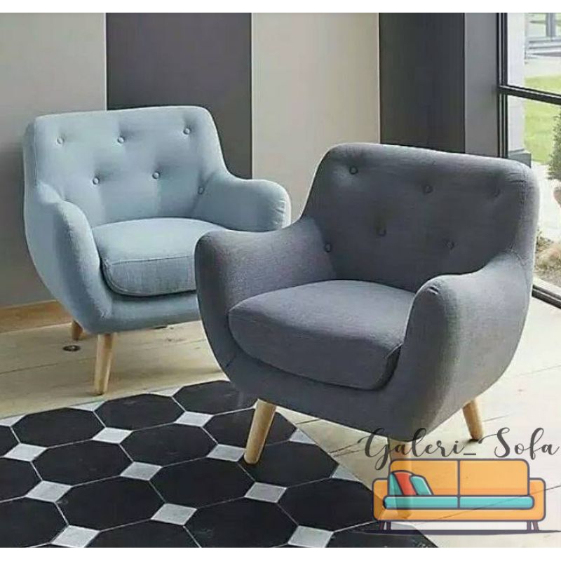SOFA RETRO SINGGLE / KURSI RETRO SINGGLE / SOFA VINTAGE