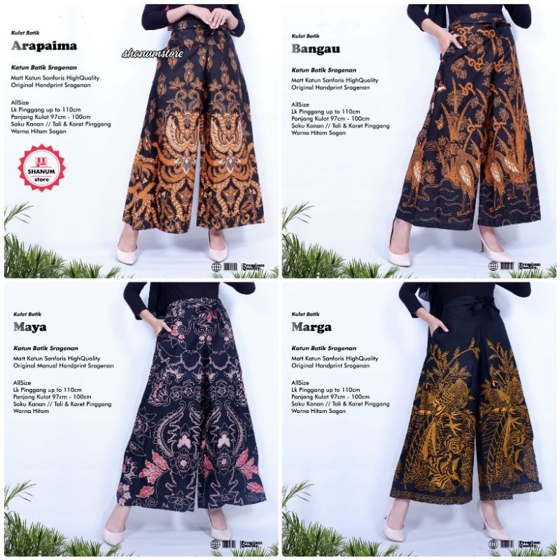 Celana Batik Kulot Batik Solo Tuman