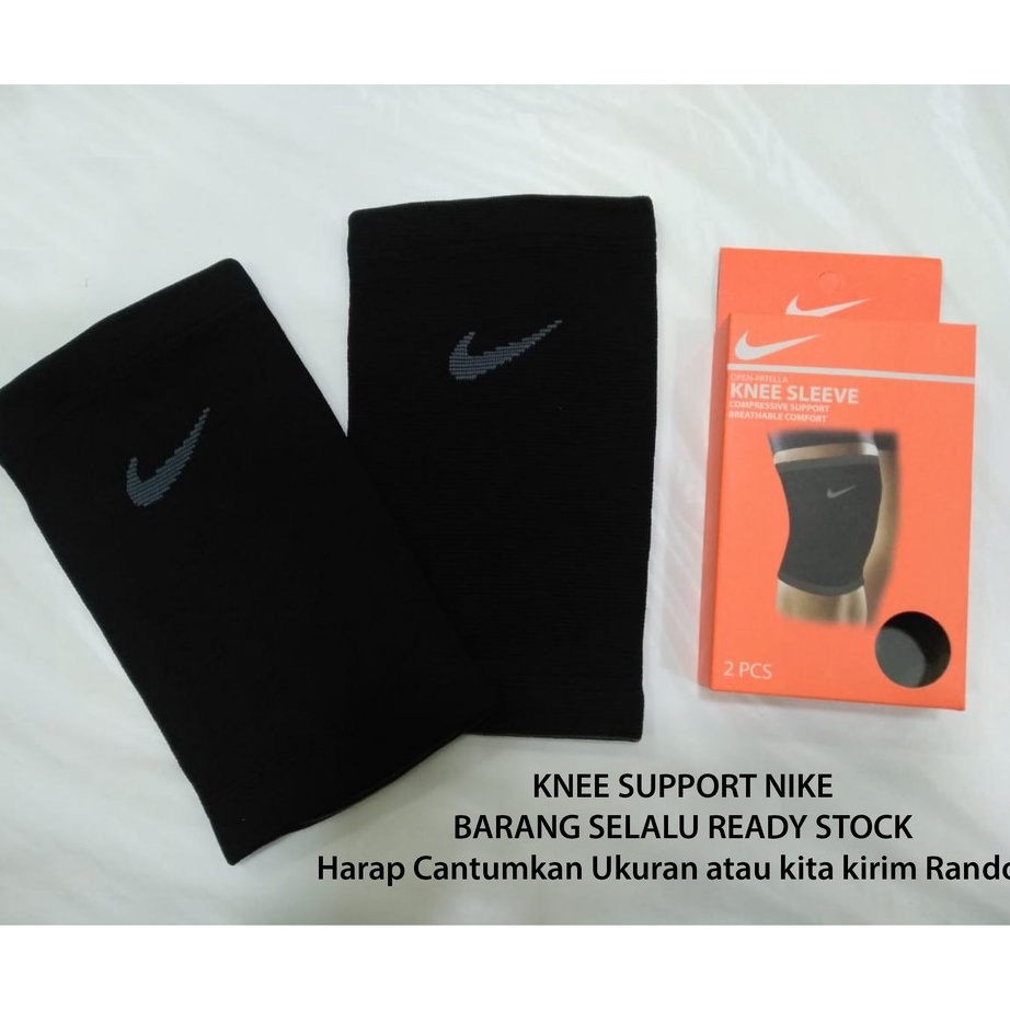 ✤Promo✤ Knee Support Nike - Deker Lutut Pendek Nike isi 2 | Pelindung Lutut Nike