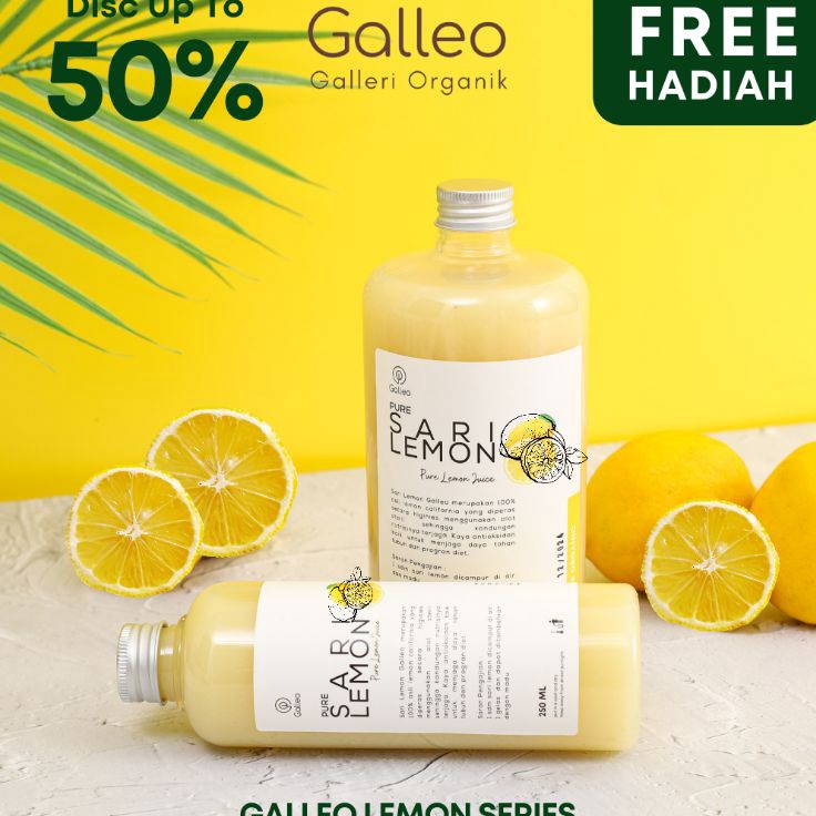 

Sari Lemon Murni Asli / Pure Lemon Juice Galleri Organik 100 %