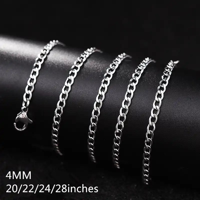 ✅Cod Kalung Rantai Pria Hip Hop Titanium Kalung Titanium Pria Terbaru Kalung Pria Model Rantai Kalun