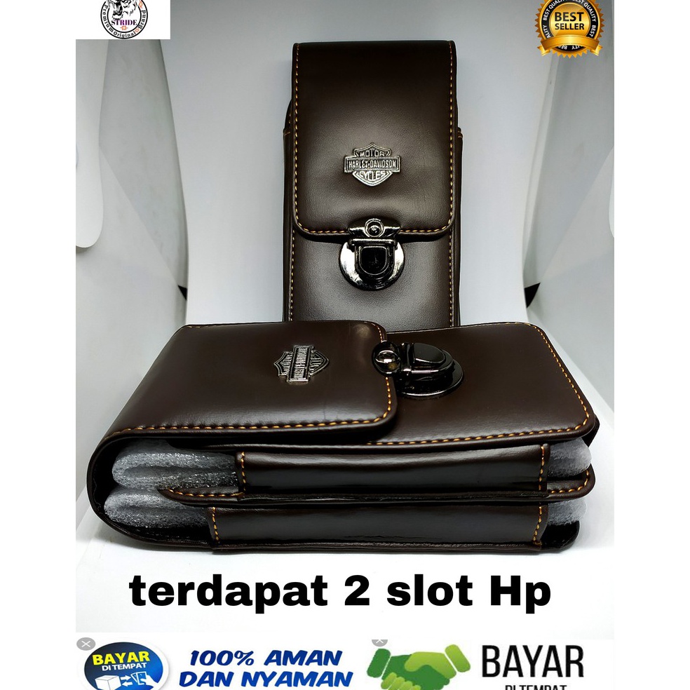 Promo Terbatasu1U5g Dompet Hp Pinggang Kulit Pria Ukuran 5,5 Dan 6,5 inchi - Sarung Hp Pinggang Pria