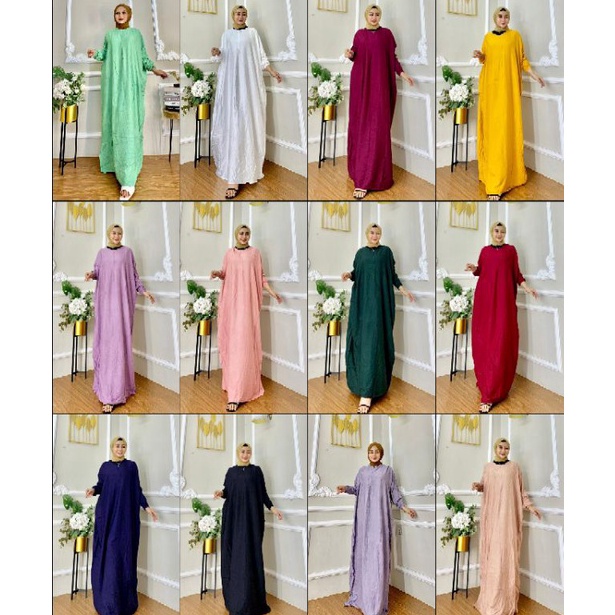Best Deal0g0Fu KAFTAN POLOS TWILL ORI 100% / BAJU KELELAWAR/KAFTAN WANITA/KAFTAN DRESS