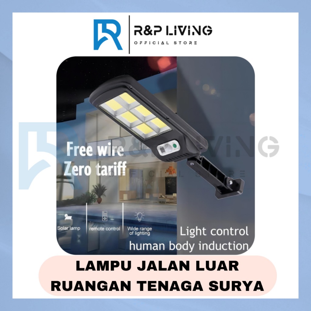 [R&P] Outdoor Solar Light Sunpro IP69 180W - Lampu Jalan Pagar dan Taman - Lampu LED Solar Cell