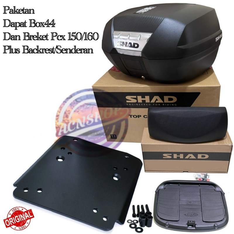 BOX SHAD SH44 PLUS BREKET BOX MOTOR PCX 150 PCX 160 NEW 2021