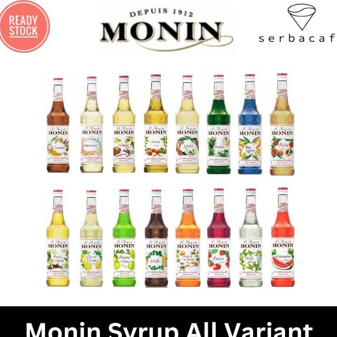 

Ready Stok Monin Syrup All Flavour Original (700 ml) Terlaris