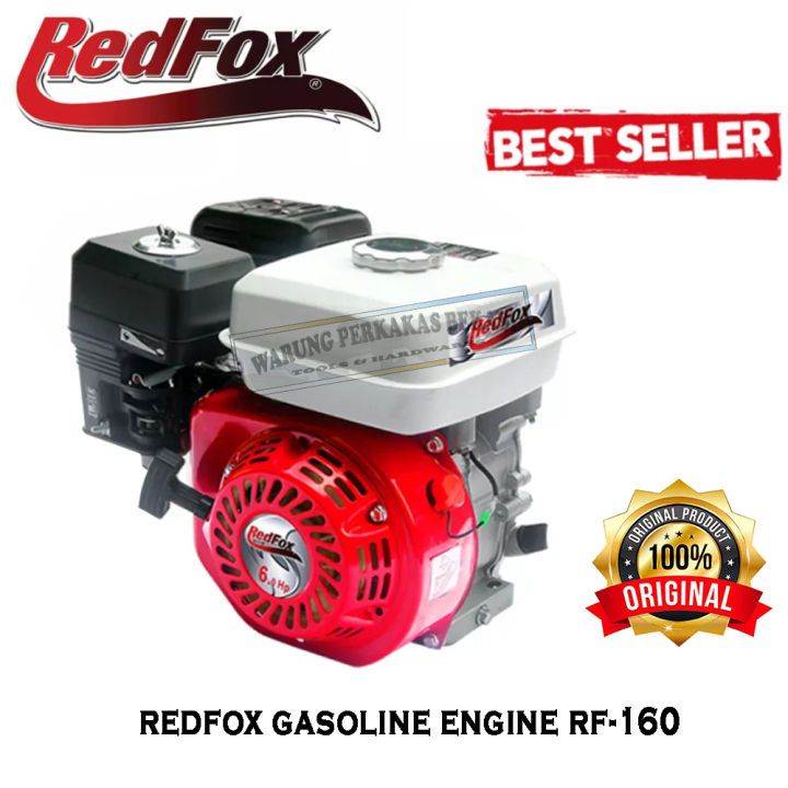 Redfox RF160 Mesin Penggerak Bensin 5.5 HP Gasoline Engine GX160