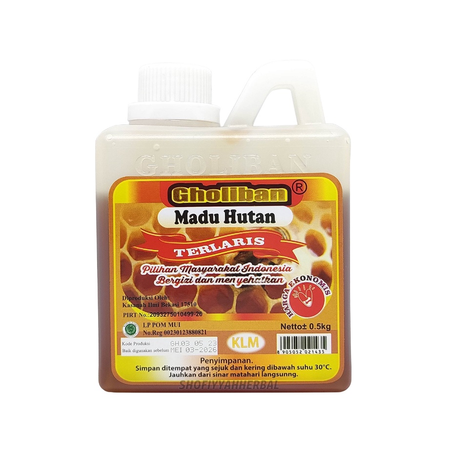 

Baru Madu Hutan SUPER Kalimantan Gholiban Plus Bee Pollen Dan Royal Jelly 500 gram Kirim Langsung
