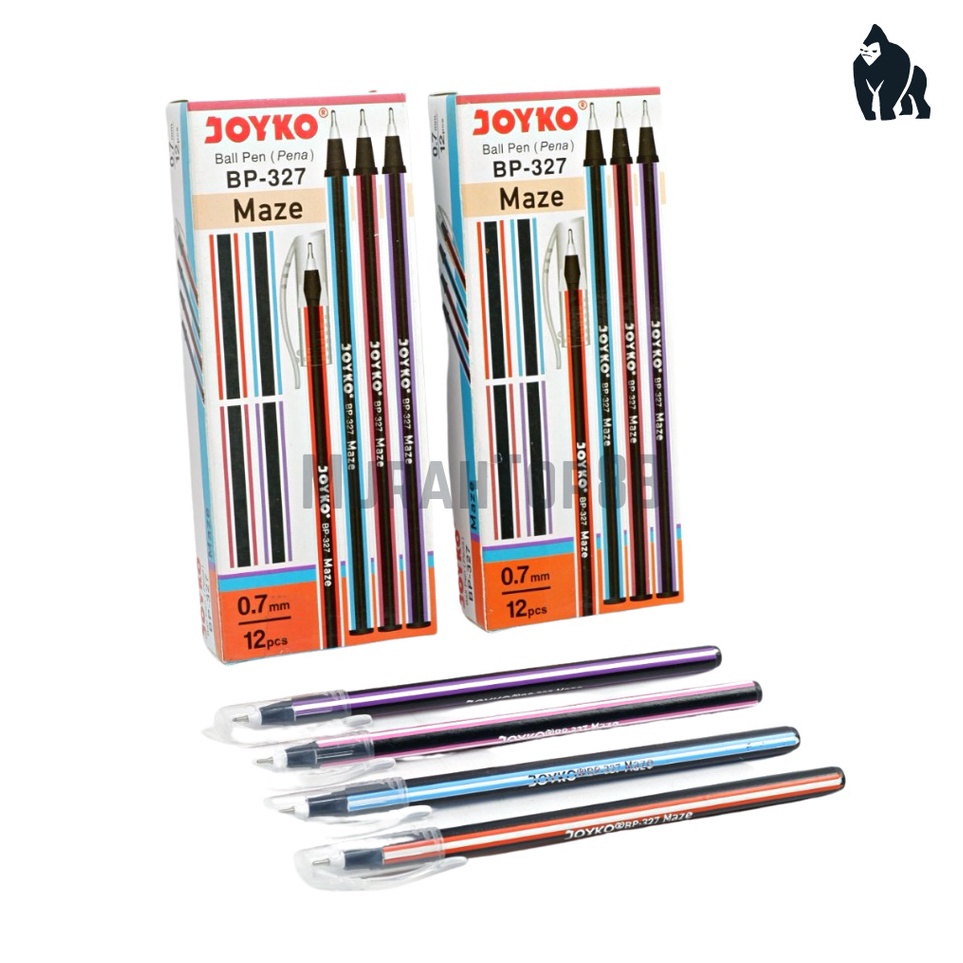 

Diskon Pulpen Joyko BP-327 Maze 0.7 mm / Ballpoint Bolpen Pena Grosir Warna Hitam isi 12 PCS [PER LUSIN]