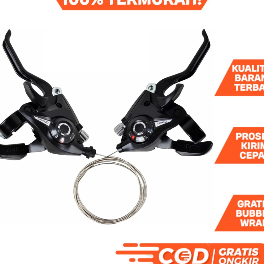 *Promo* Shifter Brake Set Sepeda Shimano 3 x 7 Speed ST-EF51 Operan Gigi Sepeda Lipat MTB DLL