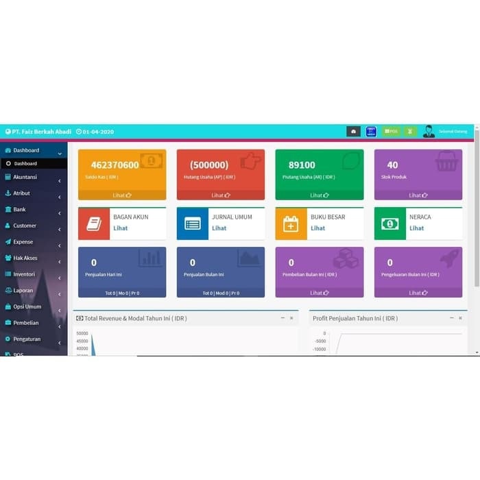 Aplikasi Akuntansi dan Penjualan Berbasis Web (Codeigniter)