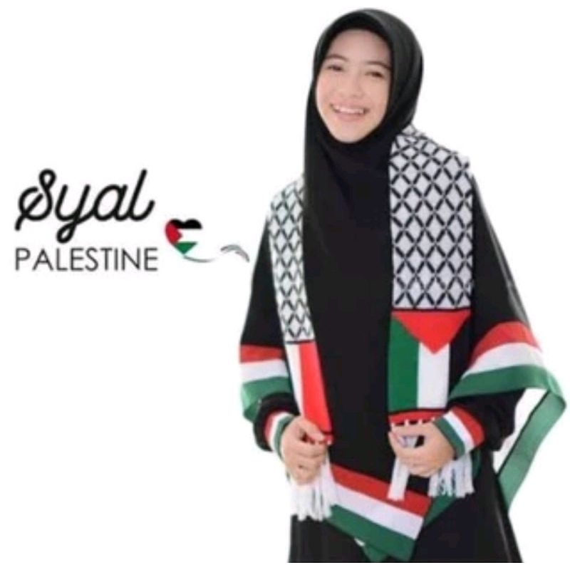 SYAL PALESTINA RAJUT TEBAL