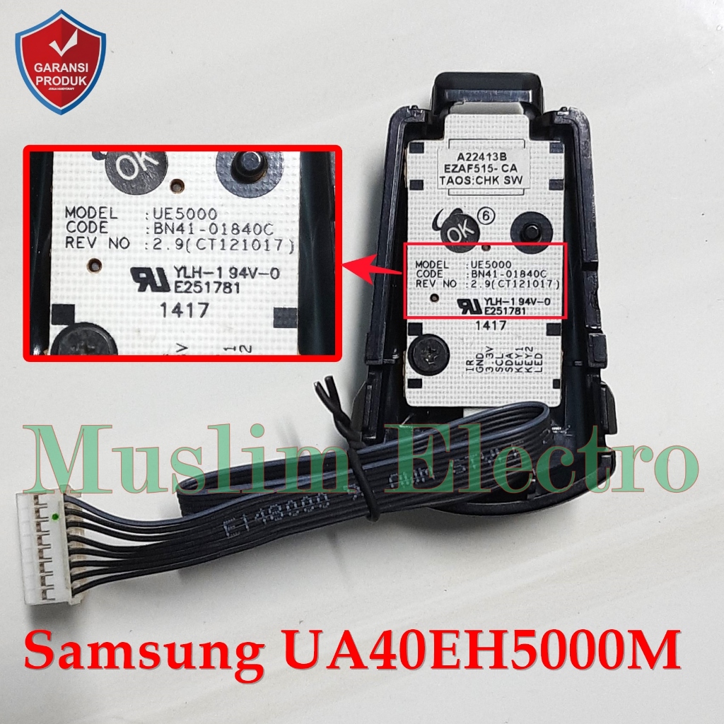 Sensor LED TV Samsung UA40EH5000M UA40EH5000 40EH5000