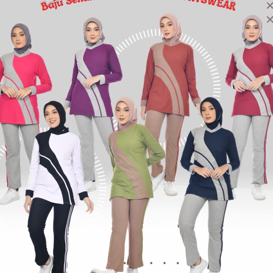 ✤BigSale✤ NANO BAJU SENAM MUSLIM/ BAJU SENAM MUSLIM WANITA/SETELAN BAJU SENAM MUSLIM PELANGI / BAJU 