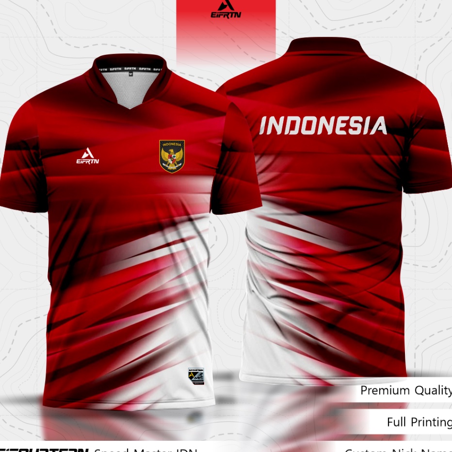 ✤Diskon✤ EiFRTN Baju Kaos Singlet Jersey Indonesia Karang Taruna HUT RI 2023 Lari Running Badminton 