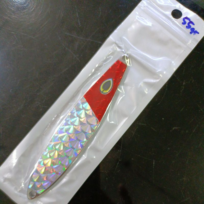 Umpan pancing tenggiri Spoon Sisik ikan warna mata 2D