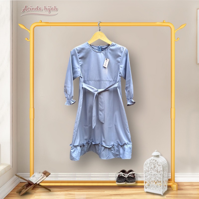 Baju Gamis Anak Perempuan Polos 0-4 Tahun Katun Toyobo Fodu