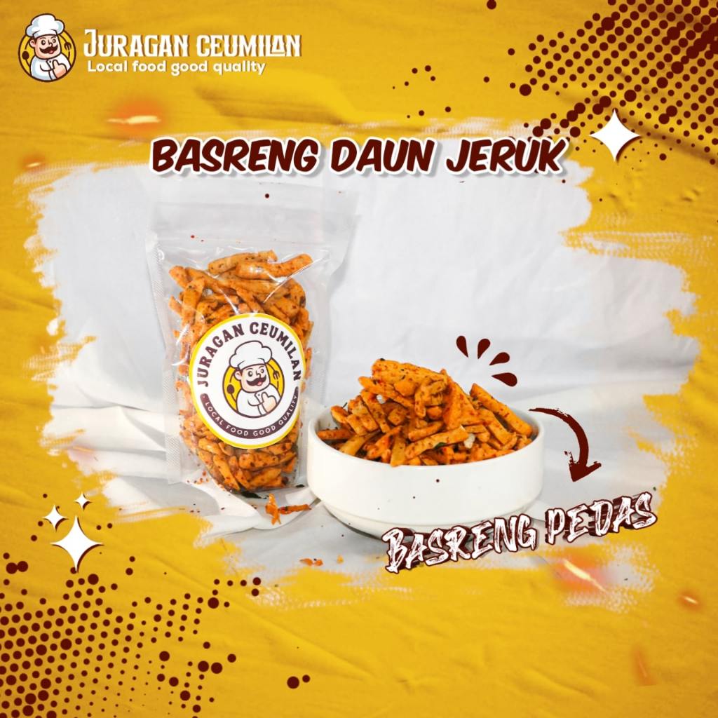 

Basreng Daun Jeruk Pedas