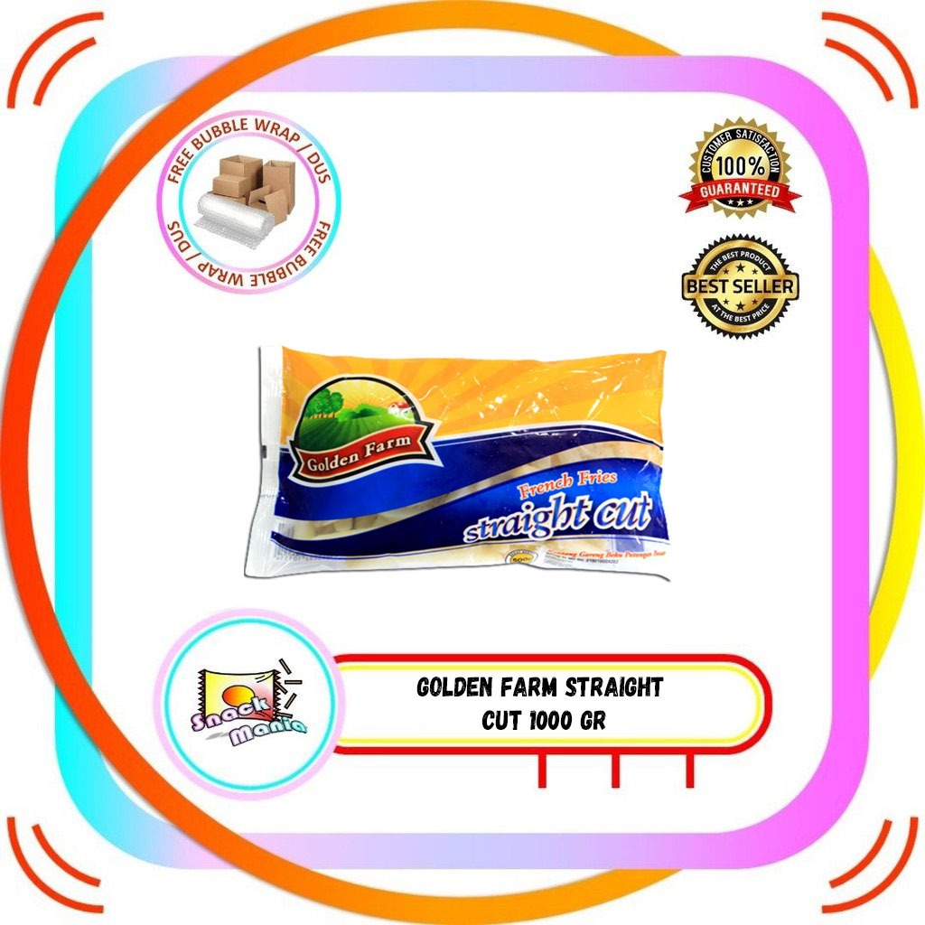 

Golden Farm French Fries Straight Cut 1 kg Kentang Goreng Lurus Besar